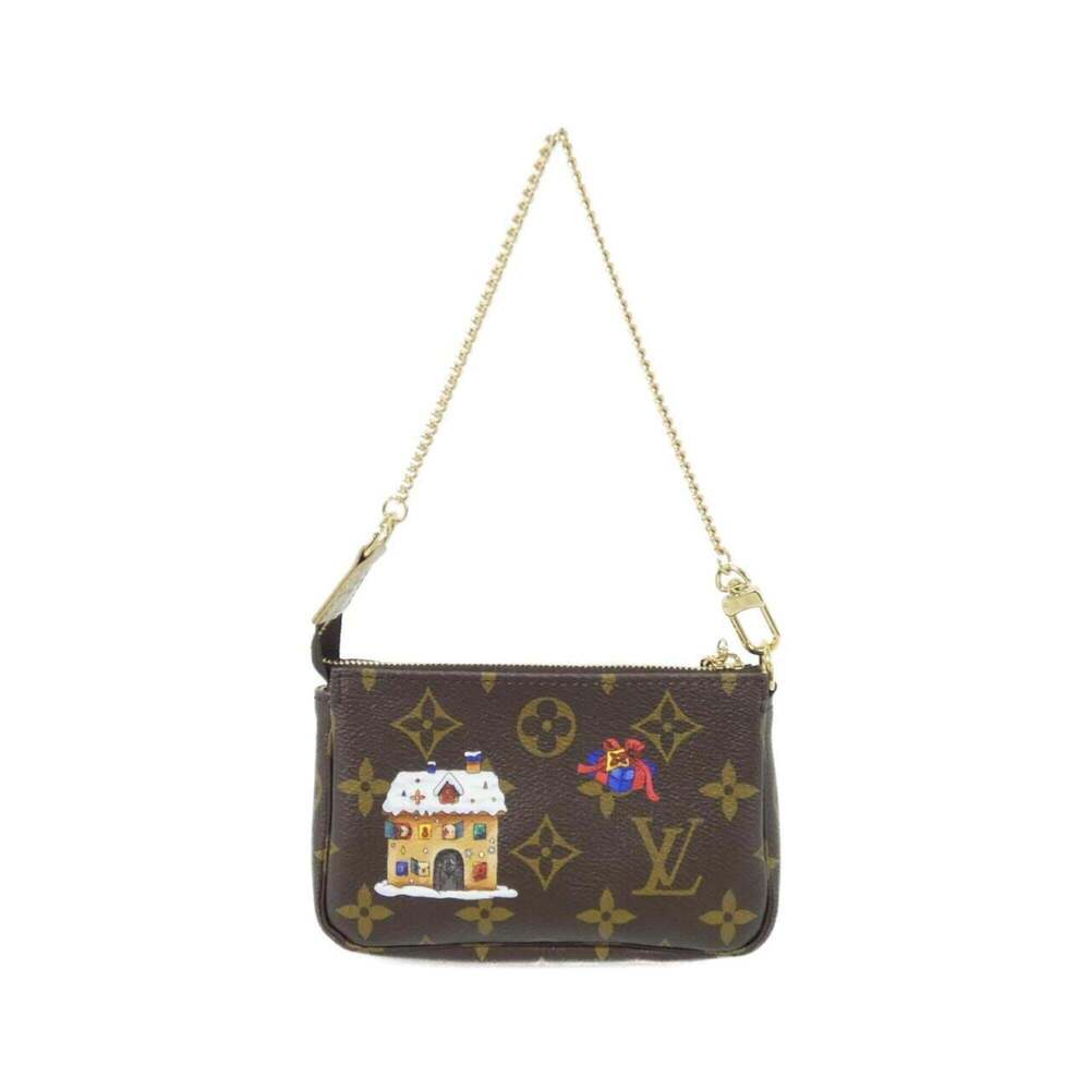 LOUIS VUITTON Authentic Brown Monogram Pochette Pouch - Picture 2 of 7